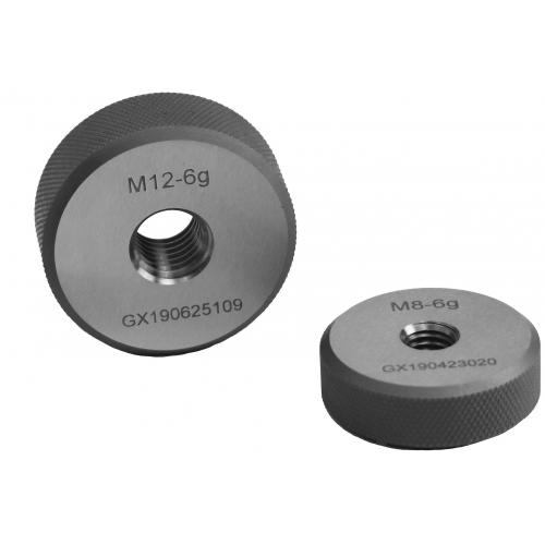 Kroužkové závitové kalibry DIN 13, 6g, „GO“, ISO metrický hrubý, pravotočivý, M2–M60, 985