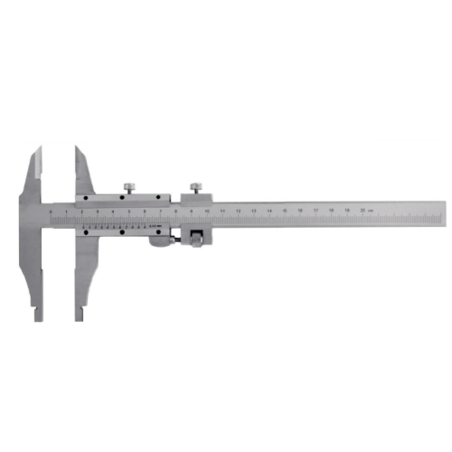 Kontrolní posuvné měřítko ze speciální oceli s vnitřními čelistmi a jemným nastavením, AZC46